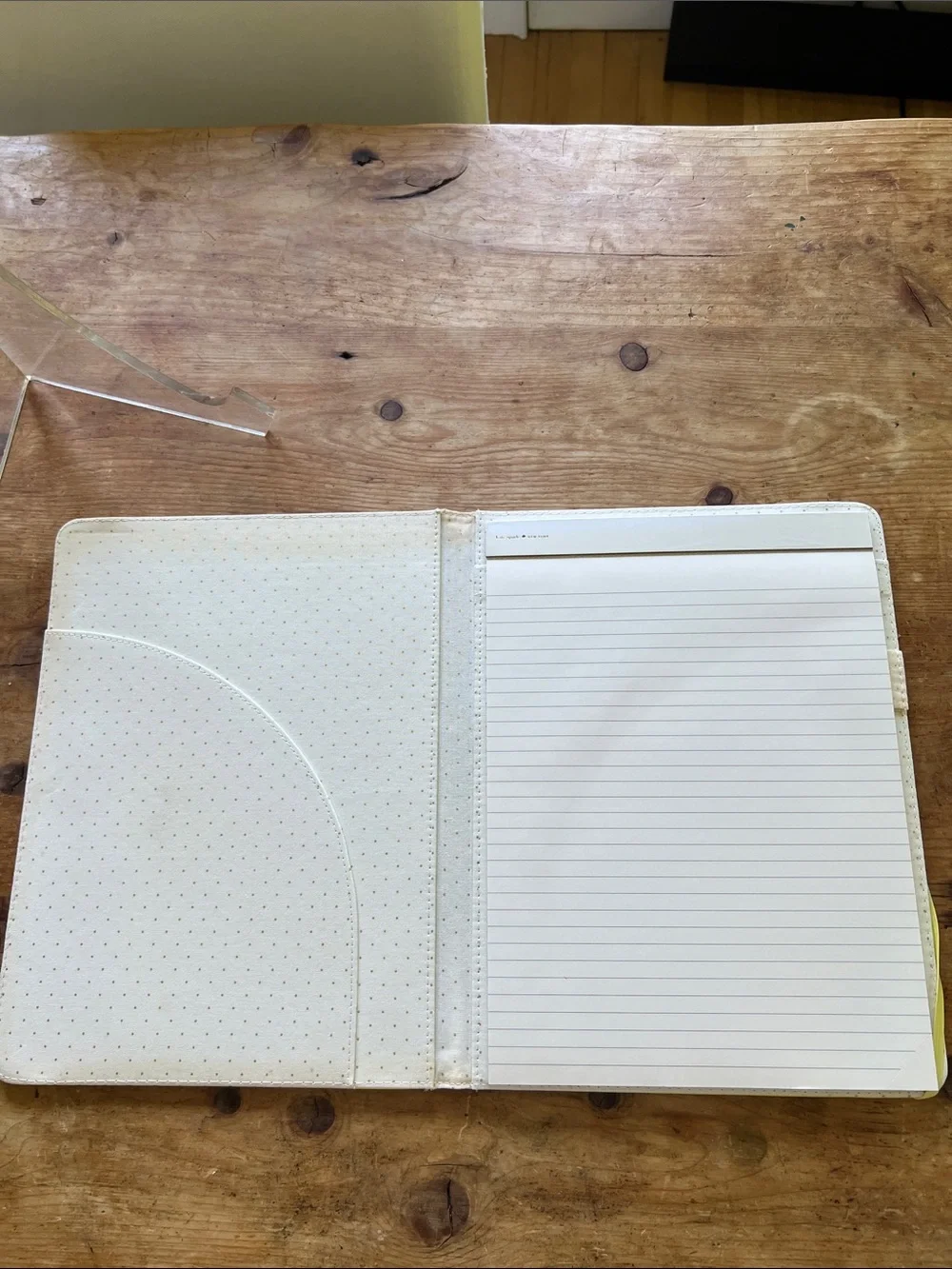Kate Spade WHEN LIFE GIVES YOU LEMONS MAKE LIMONCELLO Leatherette Notepad Folio